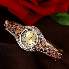 Lvpai Women's Watch with Ethnic Style Diamond Bracelet