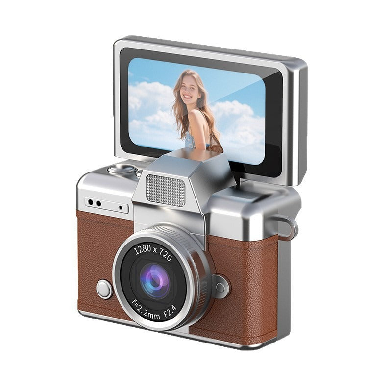 Mini Retro Digital Camera with Flip Screen