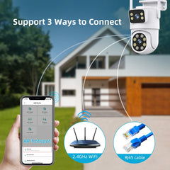Wide Angle 6MP Wireless Outdoor Security Camera