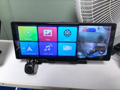 10.26-Inch Touchscreen Car GPS Dual Dash Cam