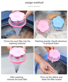 2-Pack Floating Pet Hair Lint Catcher for Washer