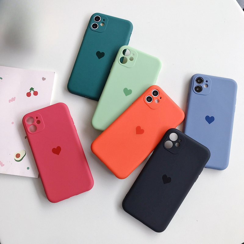Liquid Heart Frosted Phone Case