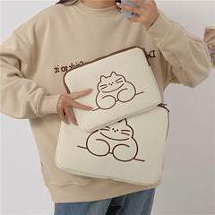 Cute Embroidered Animal Tablet Protective Sleeve Bag