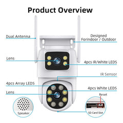 Wide Angle 6MP Wireless Outdoor Security Camera