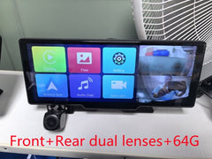 10.26-Inch Touchscreen Car GPS Dual Dash Cam