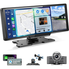 10.26-Inch Touchscreen Car GPS Dual Dash Cam