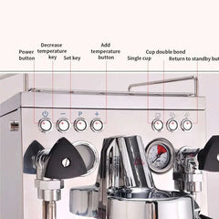 Stainless Steel Semi-automatic Espresso Machine