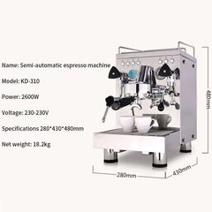 Stainless Steel Semi-automatic Espresso Machine