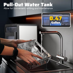 Premium Ice and Coffee Duo CNN-Acclaimed Nugget Ice Maker and 20-Bar Stainless Espresso Machine